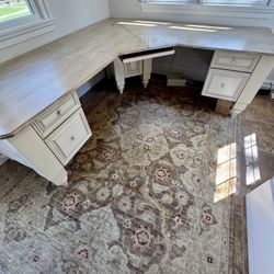 2  Hardwood Custom Desks For Sale