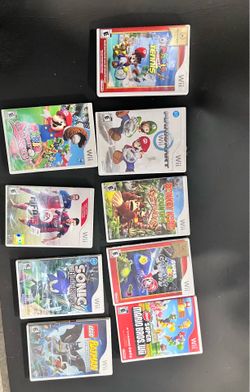 Wii Games (Discs and Manuals still in CD boxes)