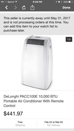 New 10,000 btu portable Ac with remote