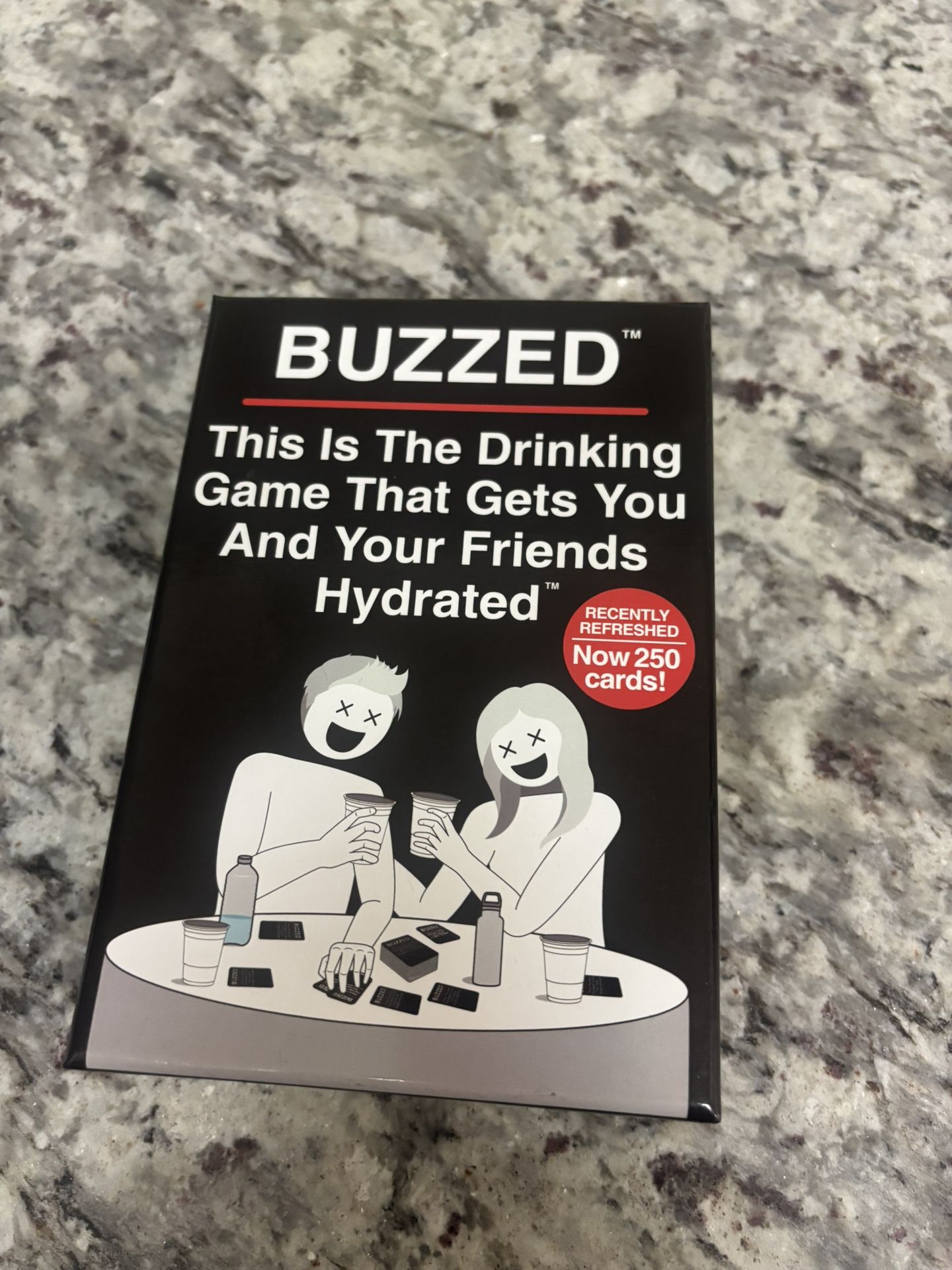 Buzzed Drinking Game Hydration Recently Refreshed Edition Adult Cards