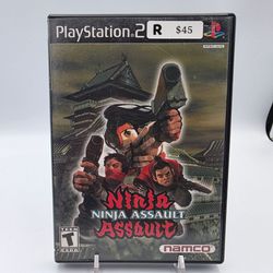 Ninja Assault PS2 Complete CIB Tested Reg Card Namco PlayStation 2 Game