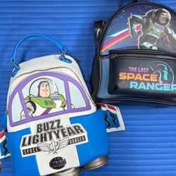 Danielle Nicole and Her Universe (similar to Loungefly) Disney Toy Story Buzz Lightyear and Lightyear “The Last Space Ranger” Mini Backpacks - Both NW