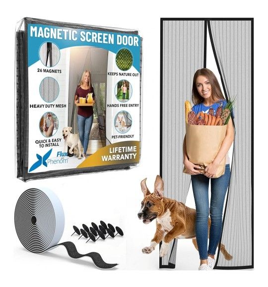 Flux Phenom Magnetic Screen Door 38 X 82 
