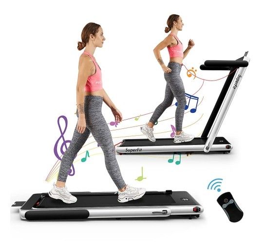 2.25HP 2 In 1 Single Display Screen Treadmill With Speaker remote control app