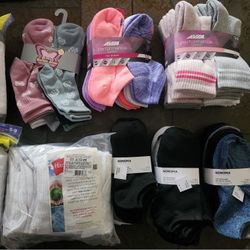 Socks Womans Size 5-9 Various 10 Pair Packs 