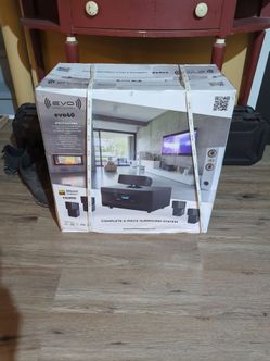 Complete six-piece surround sound system by Evo