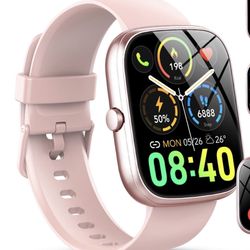 2026 NEW 1.91''HD Screen Smart Watch Compatible with Android and iPhone,Answer/Make Calls/100 Sports Modes/Message Reminder,IP68 Waterproof Fitness Tr