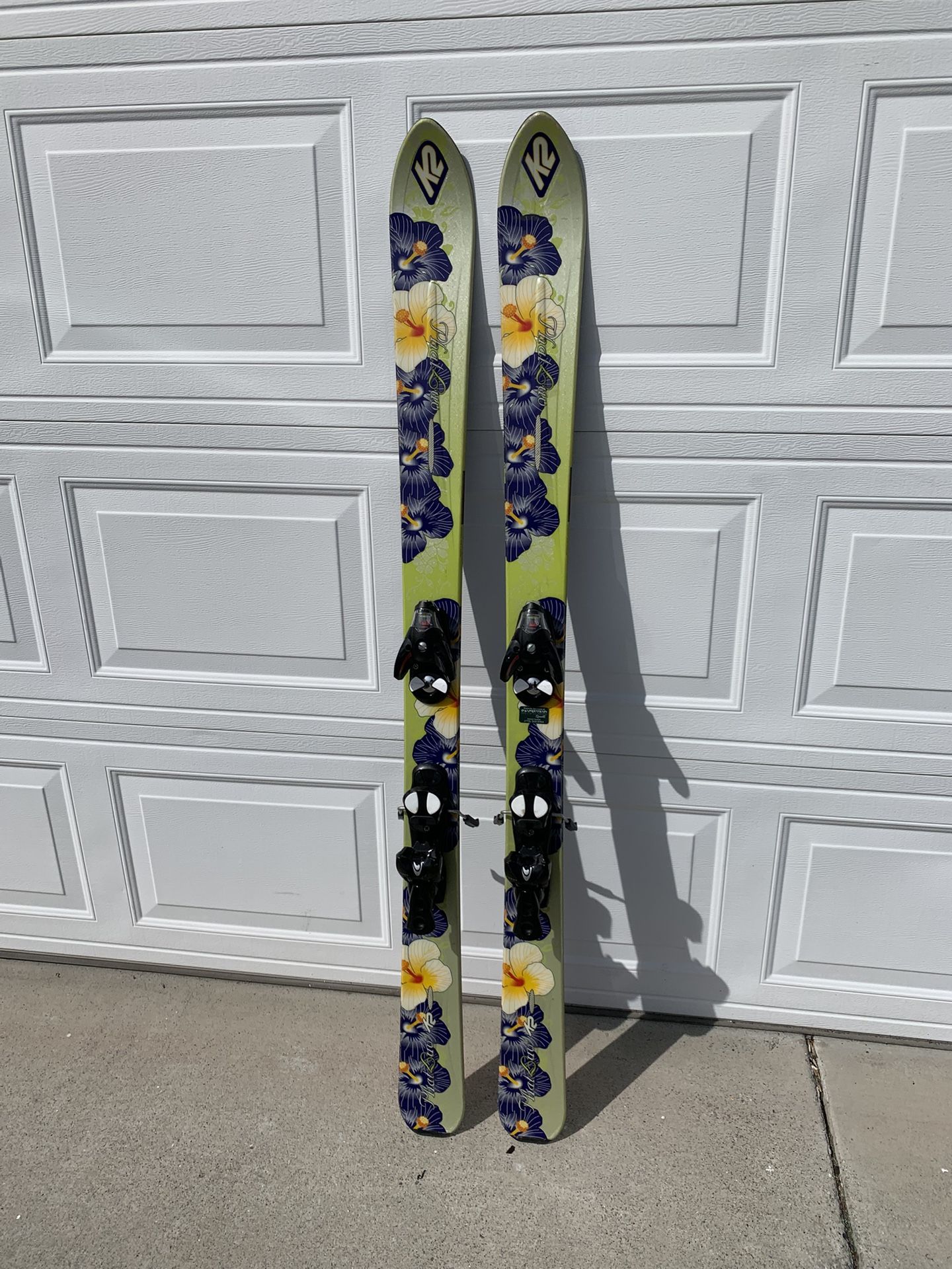 K2 Ski Phat Luv 153 cm Wide Width with Salomon bindings
