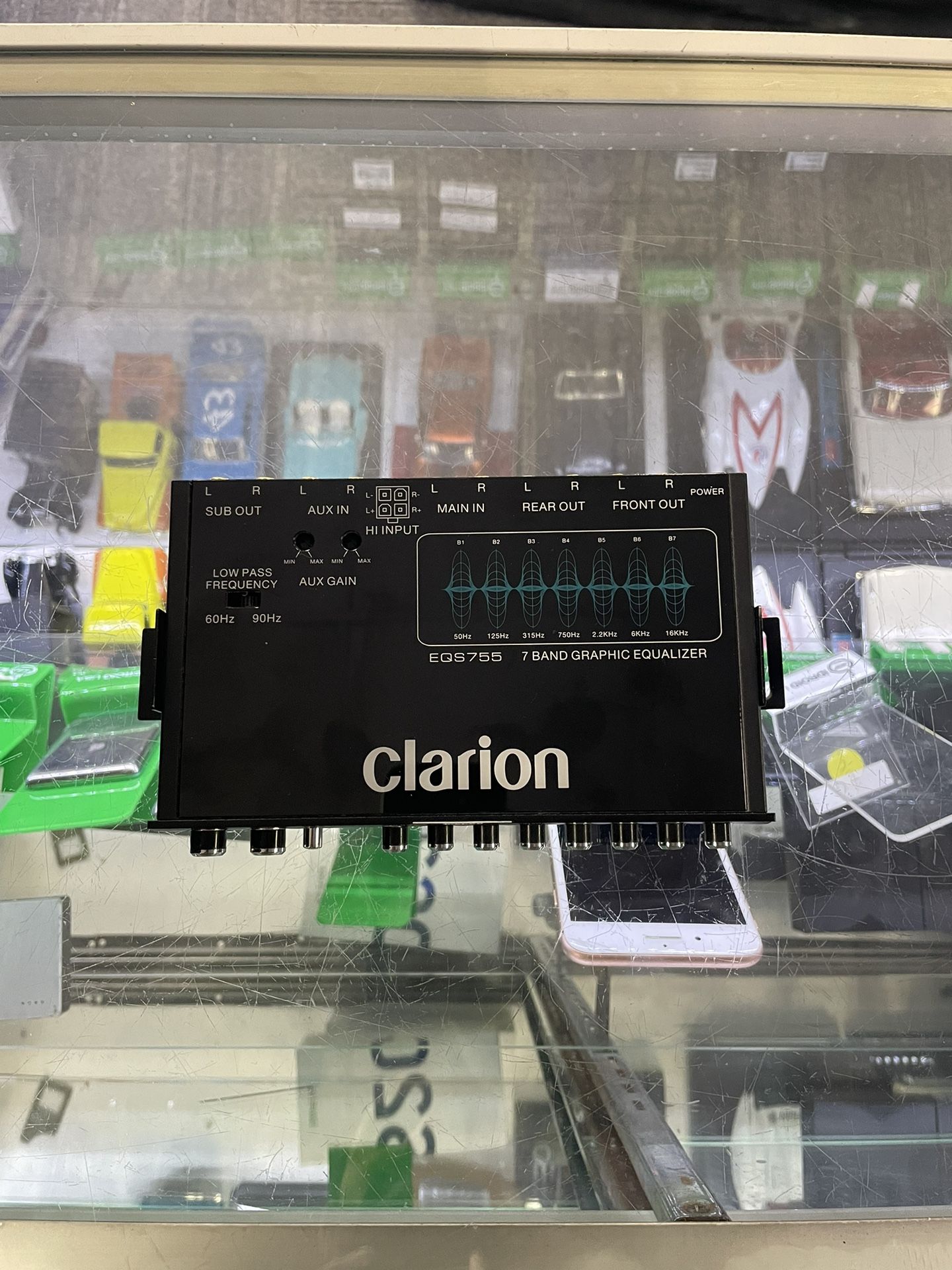 Clarion Eqs755 7-Band Car Audio Graphic Equalizer