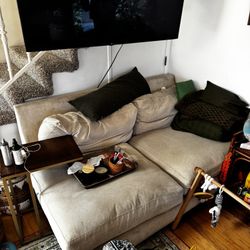 Couch White And Deep So Comfy