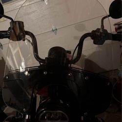  Brand New!! Clear 17.8" Q/ Release Flared Low Windshield 2022-2024 Chief Bobber, Dark Horse, Super Chief, Sport, Chieftain 