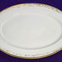 Vintage Haviland Large Platter Gold Trim some wear on Trim and small chip on lip B4A120