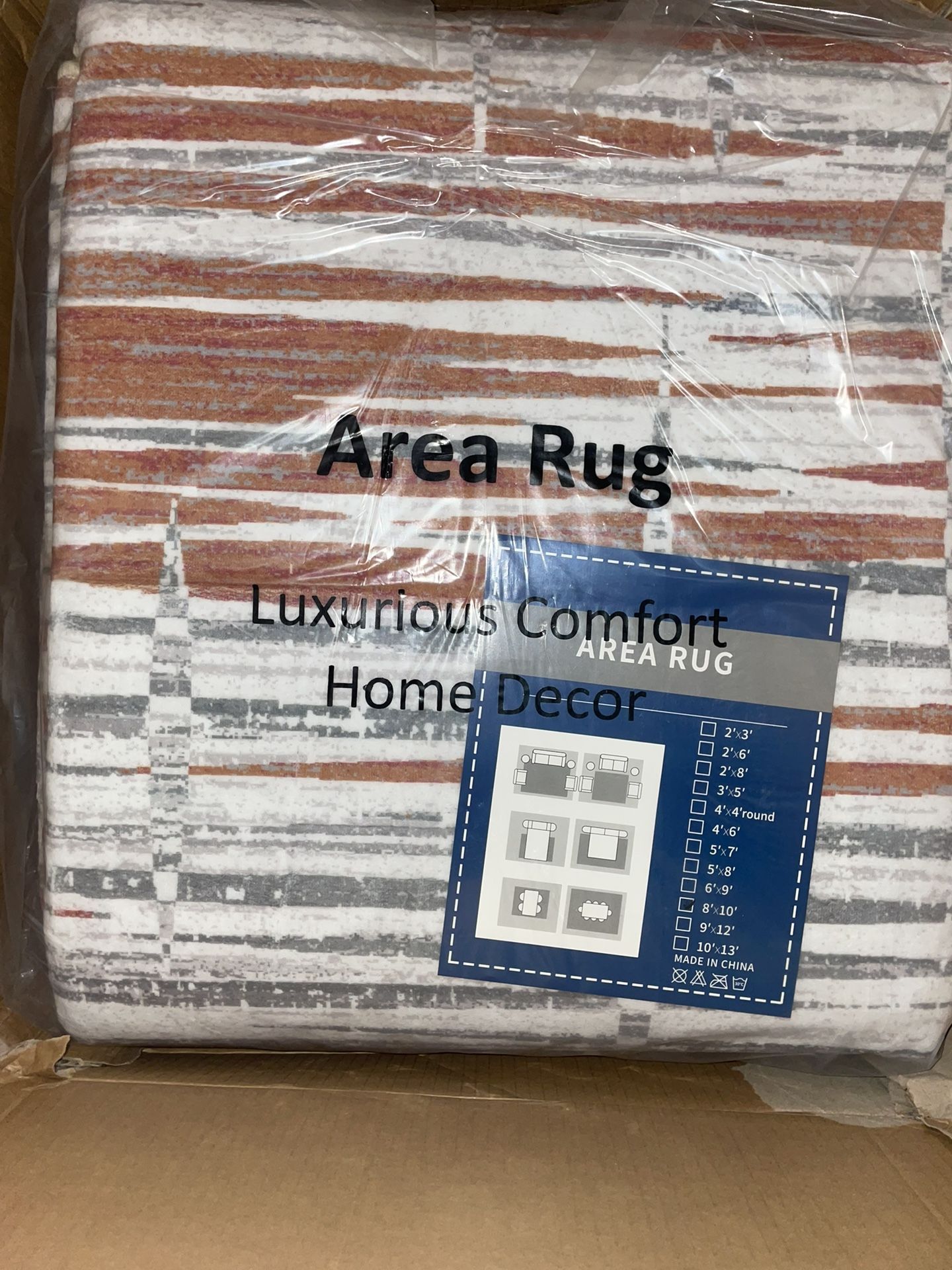 8x10 Area Rug - Brand New - Machine Washable