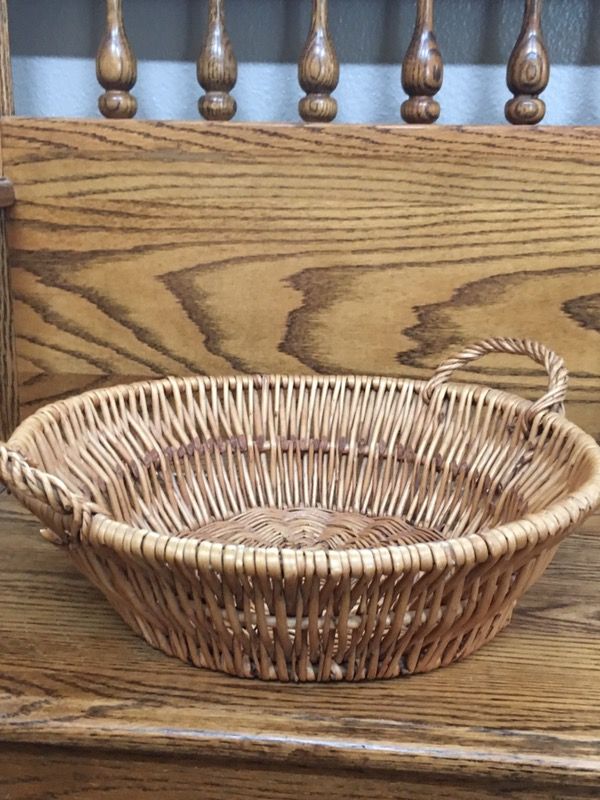 Flat Round Basket