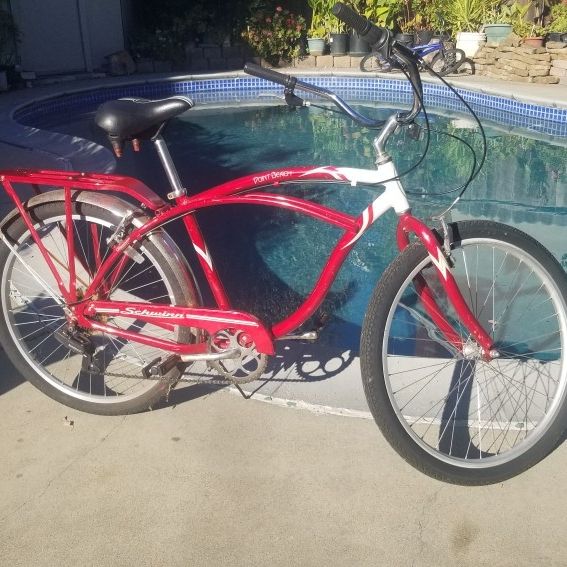 point beach schwinn bicycle Mikko Adult Cruiser Bike, Featuring 17-Inch/Medium Steel Step-Over Frames, 7-Speed Drivetrains, Purple : Sports & Outdoors Schwinn Point Beach 26in Men's