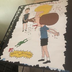 Vintage 1993 Beavis and Butthead poster