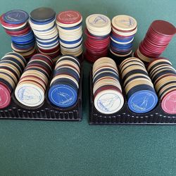 Vintage Clay Poker  Chips. 
