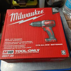 Milwaukee M18 Hammer Drill. Tool Only