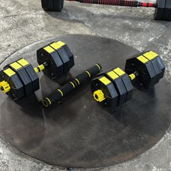 Adjustable Dumbbells/Barbell