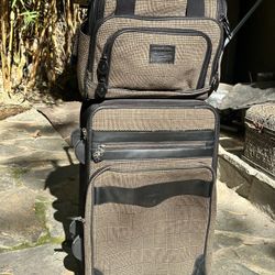 Pendleton Houndstooth Wool Luggage Set Carry-On Suitcase, Duffel Bag