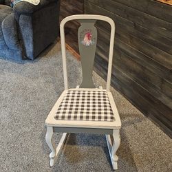 Child's Wooden Rocking Chair 