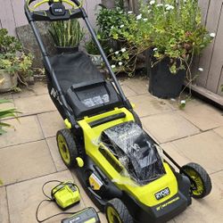 Ryobi 40v Hp Brushless 20-in Cordless Battery Walk Behind Self Propelled Lawn Mower 