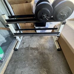 Dumbbell Rack And 2 Dumbbells