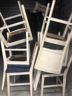 Sectional by Ashley,Six piece dinette table it has an extension rustic style