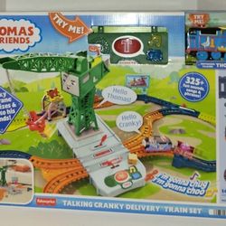 Thomas & Friends Motorized Train Set Talking Cranky