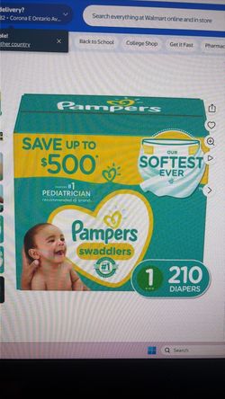 Free Size 1 Pampers