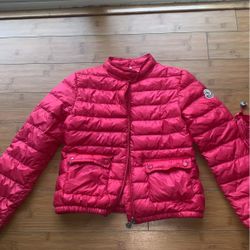 Moncler Pink Girls Jacket 