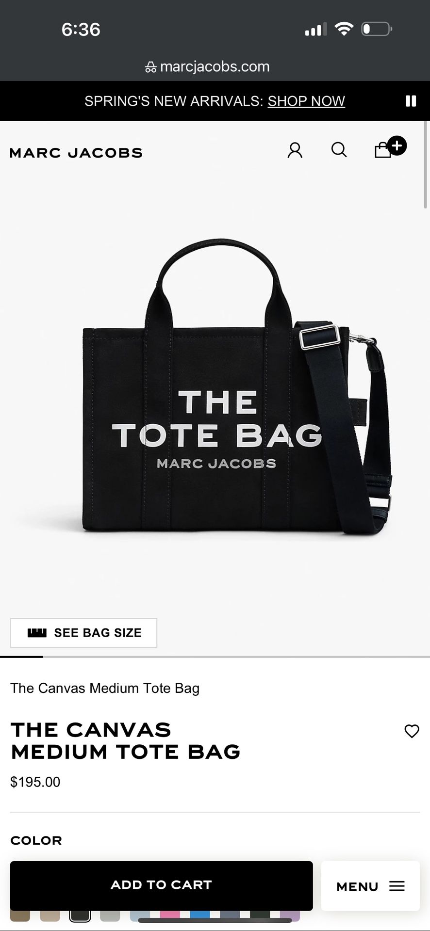 THE CANVAS MEDIUM TOTE BAG (Marc Jacob’s)