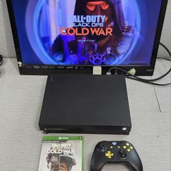 Xbox One X Black 1TB Console With Call Of Duty Black Ops Cold War -  Fully Functional!