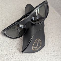 Ray Ban RB 4114 601/71 3N Rectangle Wrap Black Sunglasses Prescription Polarized Lenses In Frame