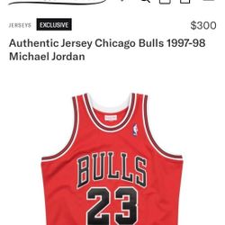 Authentic Jersey Chicago Bulls Home 1997-98 Michael Jordan - Shop