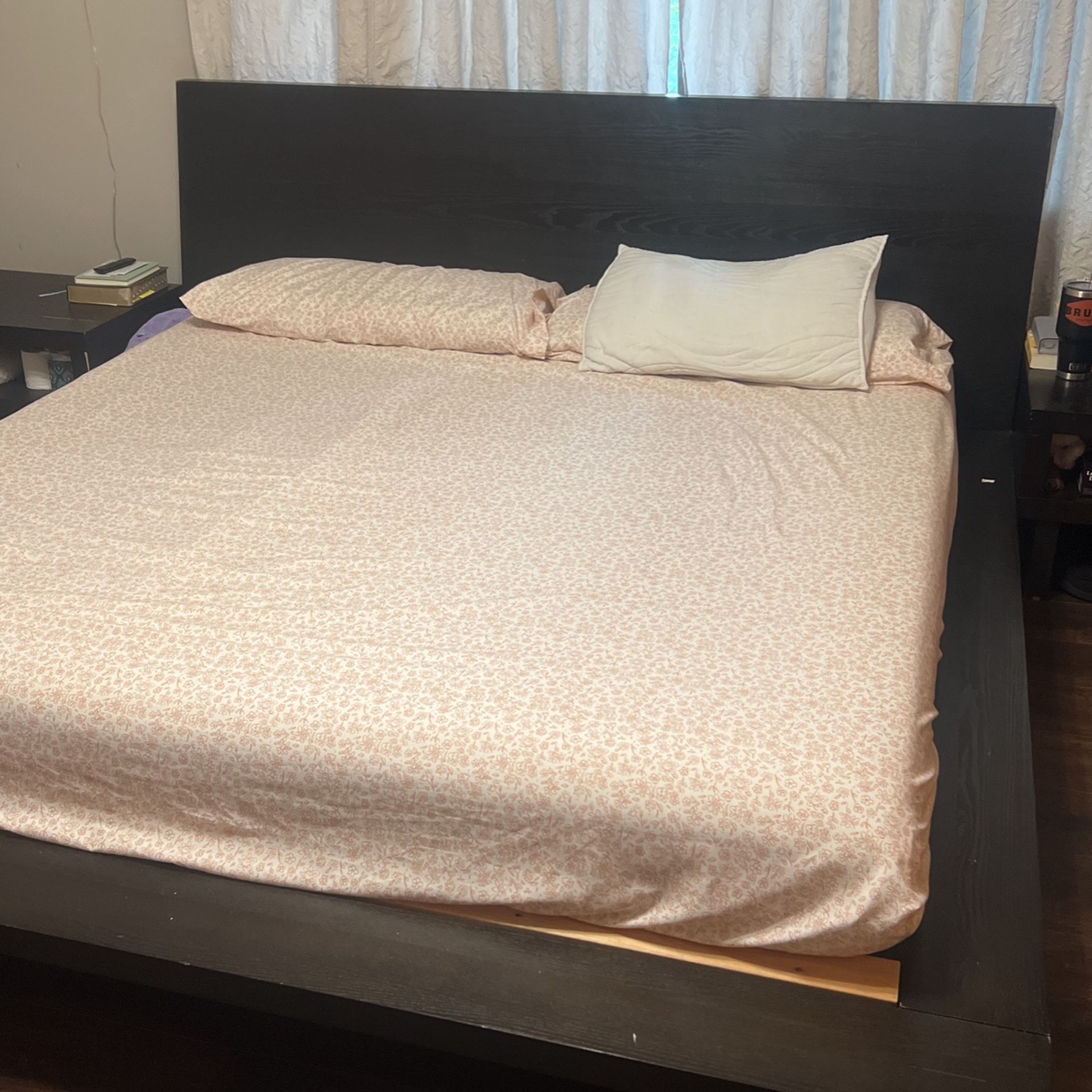 Black Platform King Bed Frame