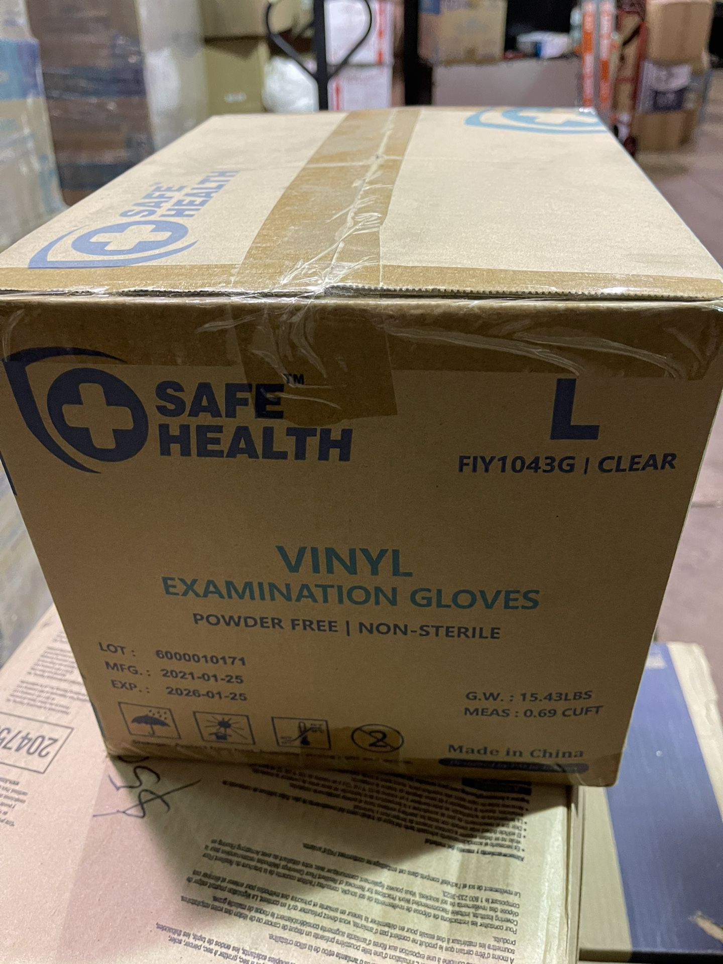 Safe Health Vinyl Examination Gloves Power Free Non - Sterile