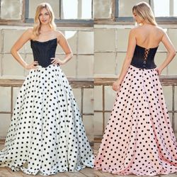 New With Tags Crystal Strapless Embellished Mermaid Long Formal Dress & Prom Dress $318