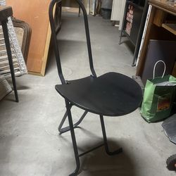 4 Italian black Dafne Vintage Folding Chairs by Gastone Rinaldi post mid century modern