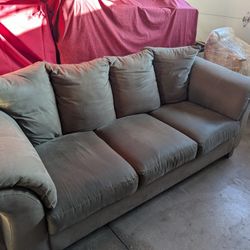 Sage Green Microfiber Sofa