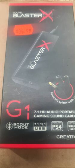 Creative Labs Sound BlasterX G1, 70SB1(contact info removed)0