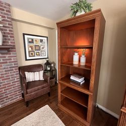 76” Wooden Book Shelf