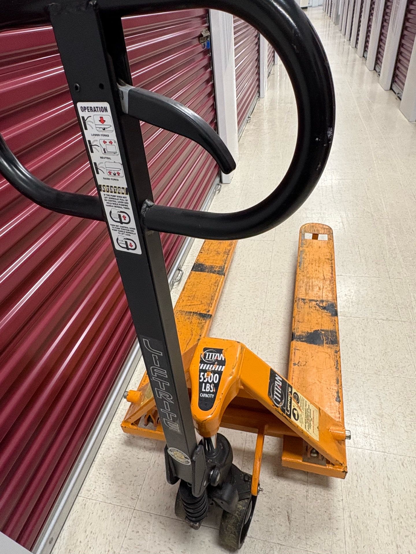 TITAN Liftrite Pallet Jack Capacity 5500 lbs.