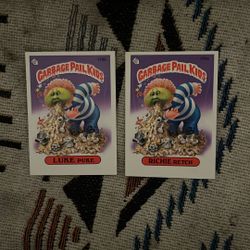 Garbage Pail  Kids 170a 170B Trading Card Stickers 