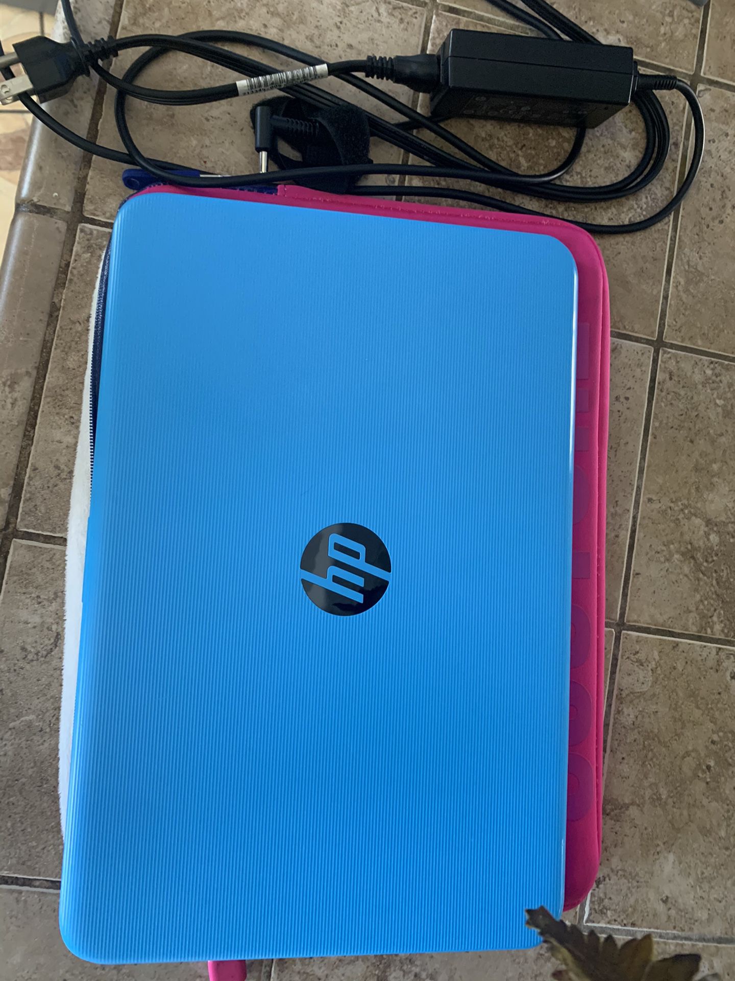 Blue hp laptop