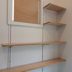 48" L Adjustable Wooden Shelf / Shelves Set