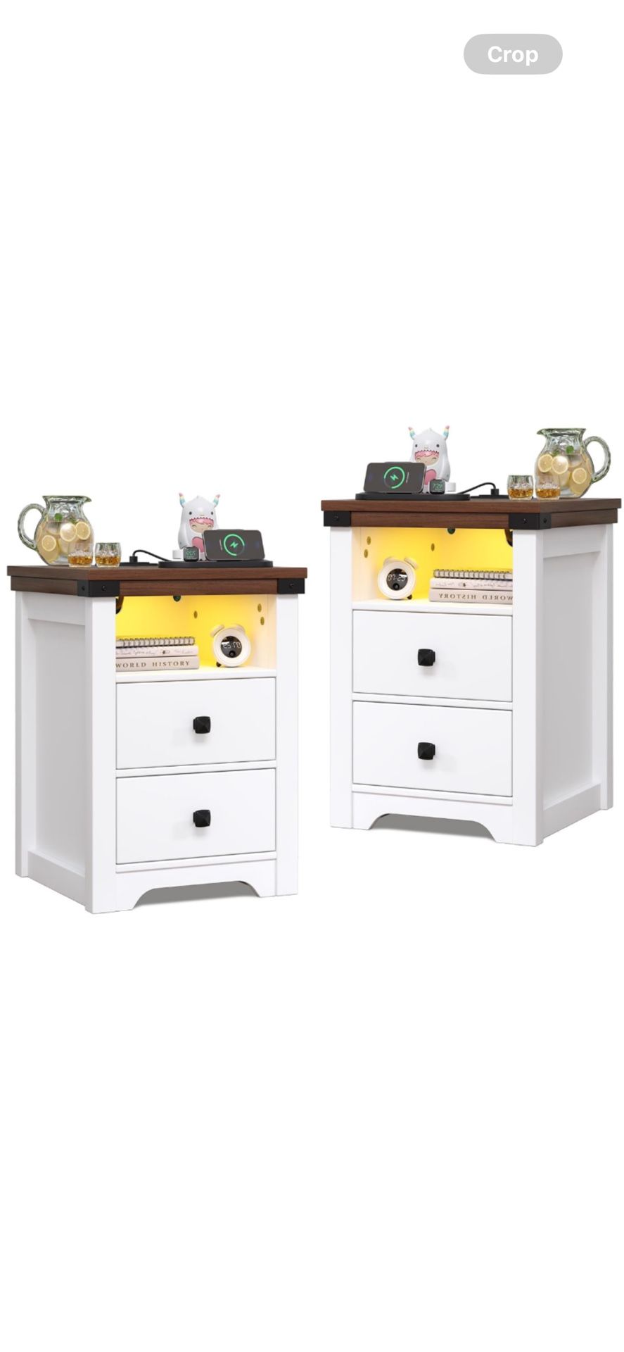 Nightstand with Charging Station