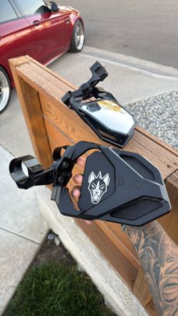 CHUPACABRA OFFROAD CUERO RACE UTV SIDE MIRROR SET (W/ LED LIGHT MOUNT)