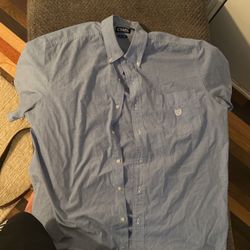 Chaps Blue Button Down 