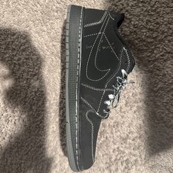 Travis Scott Jordan 1s Black Phantoms
